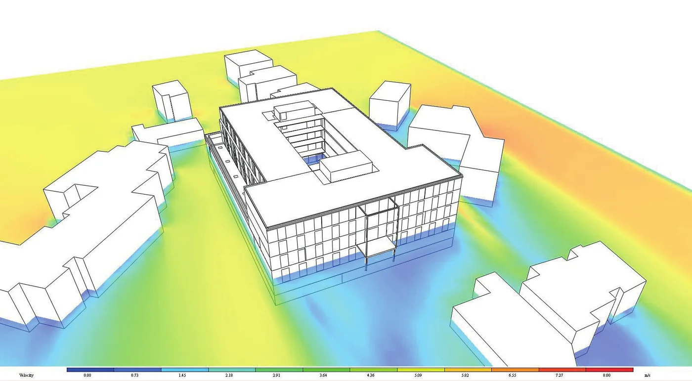 Simulation thermo-dynamique du siège Bosch Casablanca issue de la maquette BIM